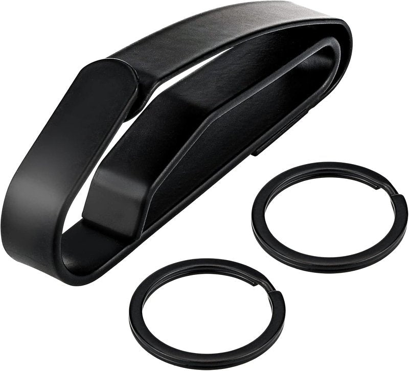 Duty Belt Key Holder - Quick Release Key Clip, Stainless Steel with 4 Keyrings | Fits Up to 2.25 Inch Belt