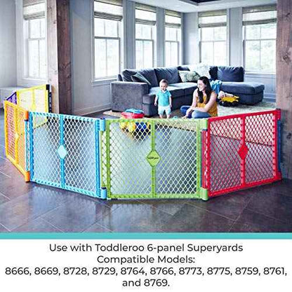 Toddleroo by North States - Superyard Wall Mount Kit: Play Yard Wall Mount Kit Compatible with Superyard or Colorplay Play Pens - Made in USA - Gray
