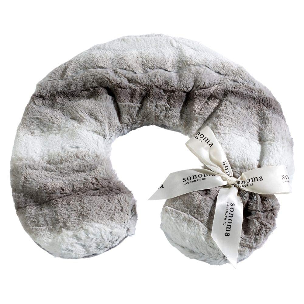 Sonoma Lavender Luxury Eucalyptus/Lavender Heatable/Chillable Neck Pillow, Microwaveable for Neck and Shoulders with Removable Washable Covers, Great for Relaxation and Pain Relief (Green Dot)