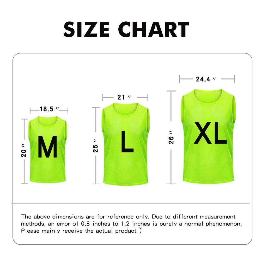 Antoyo Numbers Pinnies Adult Soccer,Scrimmage Vests for Kids Team Training