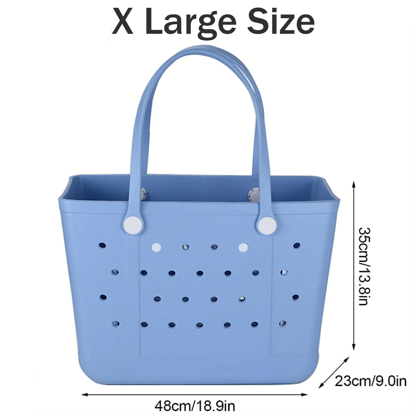 Juyeesm X Large Beach Bag, Oversized Rubber Beach Bag, Washable Open Tote Bag Durable Tote Travel Bags for Outdoor Sport