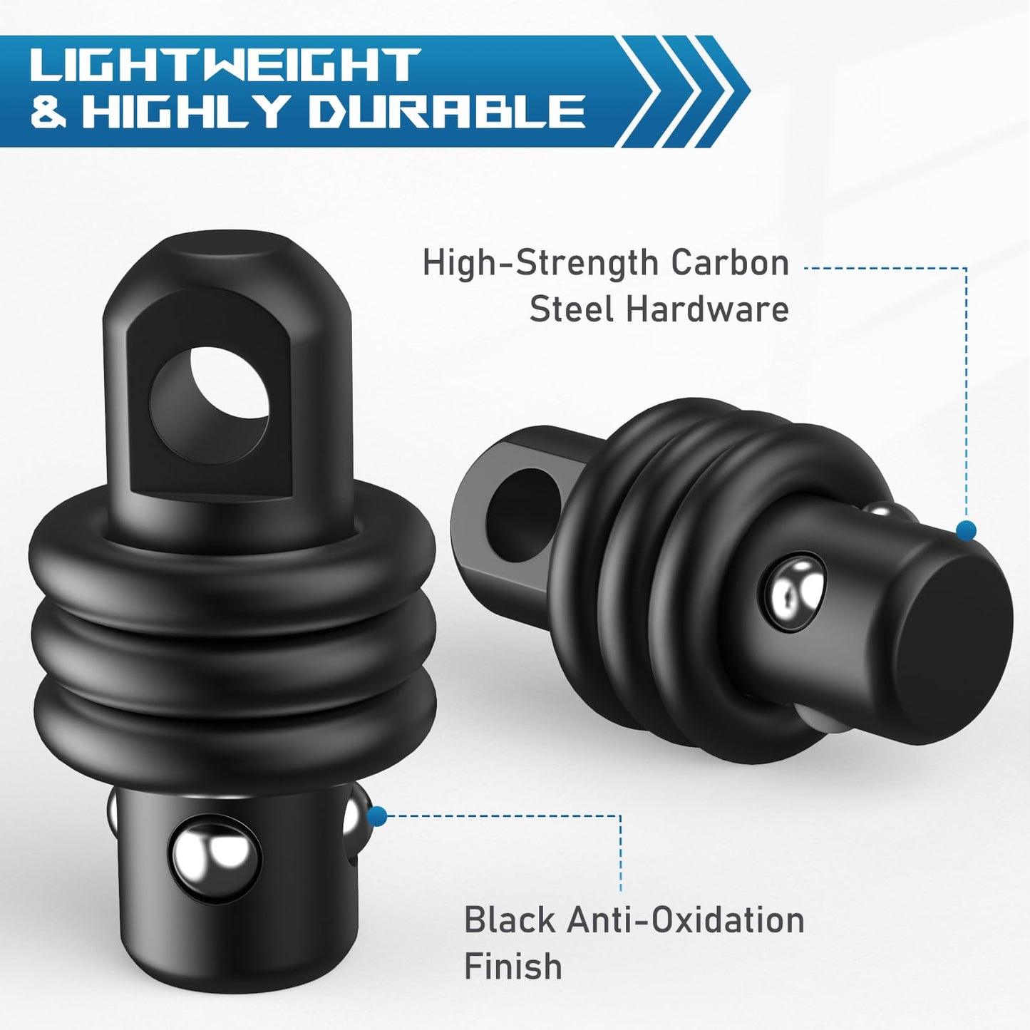 GGYOU QD Sling Swivel Stud for QD Sling Mount, Heavy Duty Steel Quick Detach Sling with Button