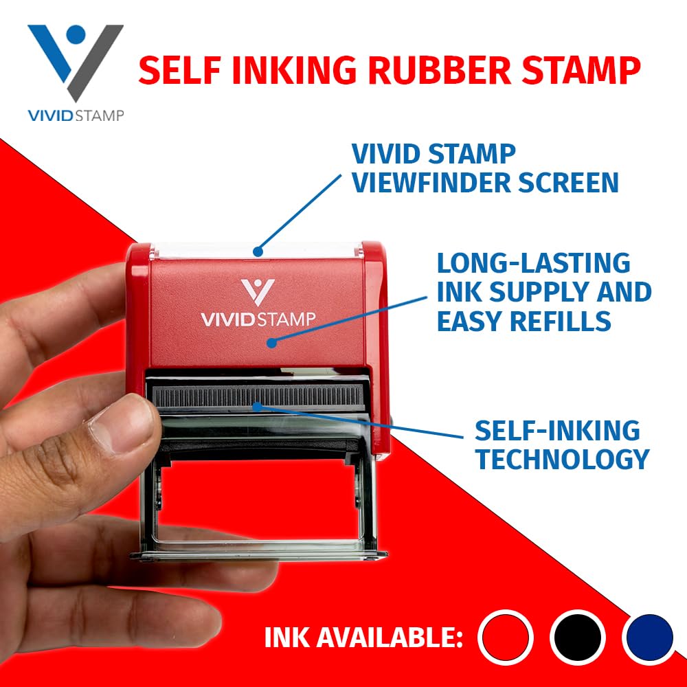 Unofficial Transcript Self Inking Rubber Stamp (Red Ink) - X-Large