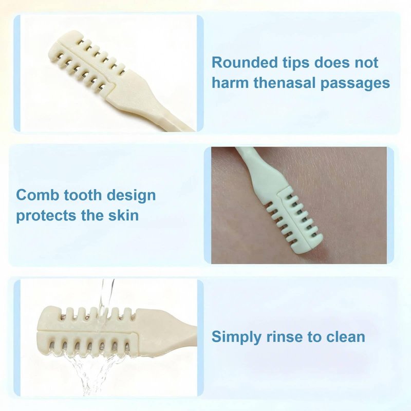 Bneajix 6PCS 2026 Upgraded Nasal Hair Cutter for Men & Women