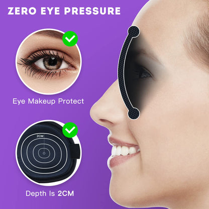 Sleep Mask for Women Men, Ultrathin Light Blocking Sleeping Mask, No Pressure On Eyes 3D Contoured Blindfold, Soft Comfort Eye Shade Cover for Travel/Naps/Yoga/Shift Work.（Black）