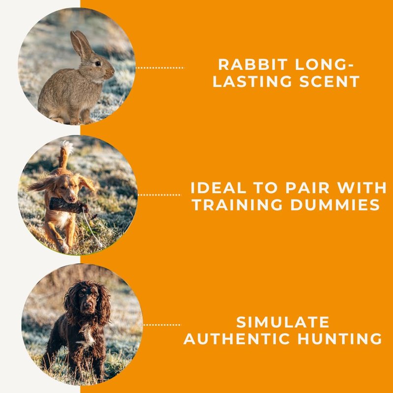 The Original Clone® Dog Training Liquid Scent - Rabbit 2oz. Gundog Training Equipment, Training Scents for Dog & Puppy Training, Dog Scent Training Kit for Dog Training Dummies (Rabbit, 2oz)
