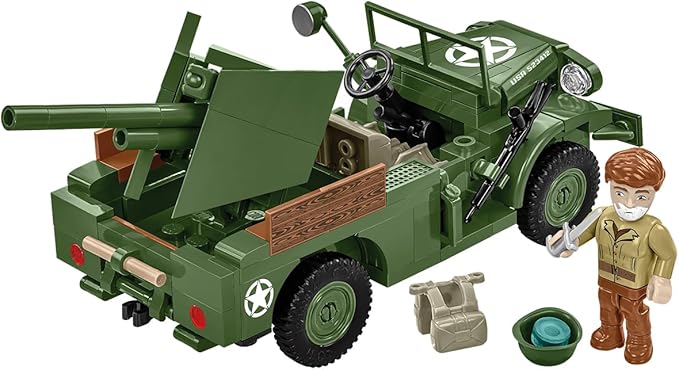 COBI Historical Collection WWII 37mm GMC M6 Fargo Armored Vehicle Building Set 230 Pieces