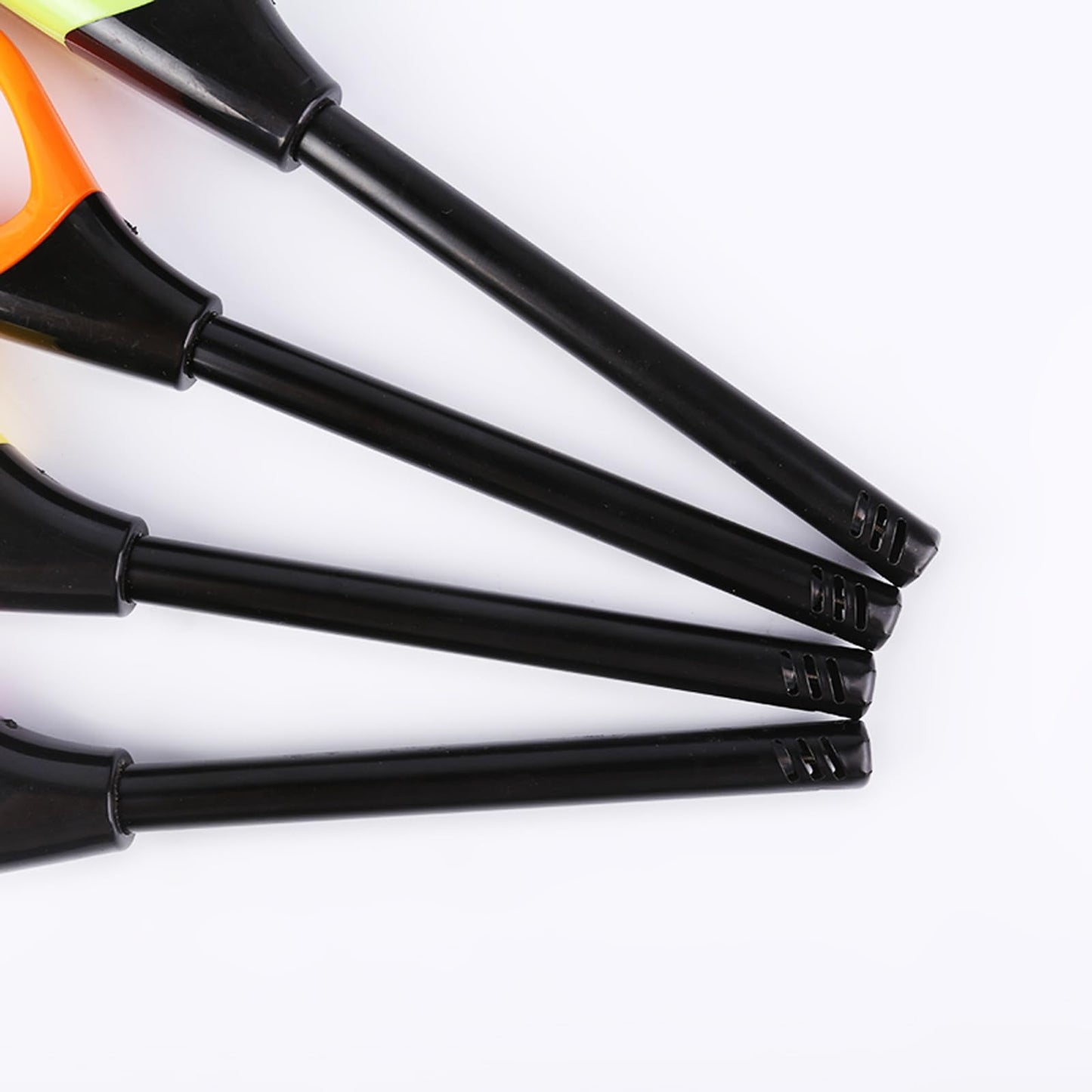 Taughch 4 Pack Long Nozzle Candle Lighters Refillable,Ideal for BBQ, Candles,Grill Stove, and Camping (Butane Included)