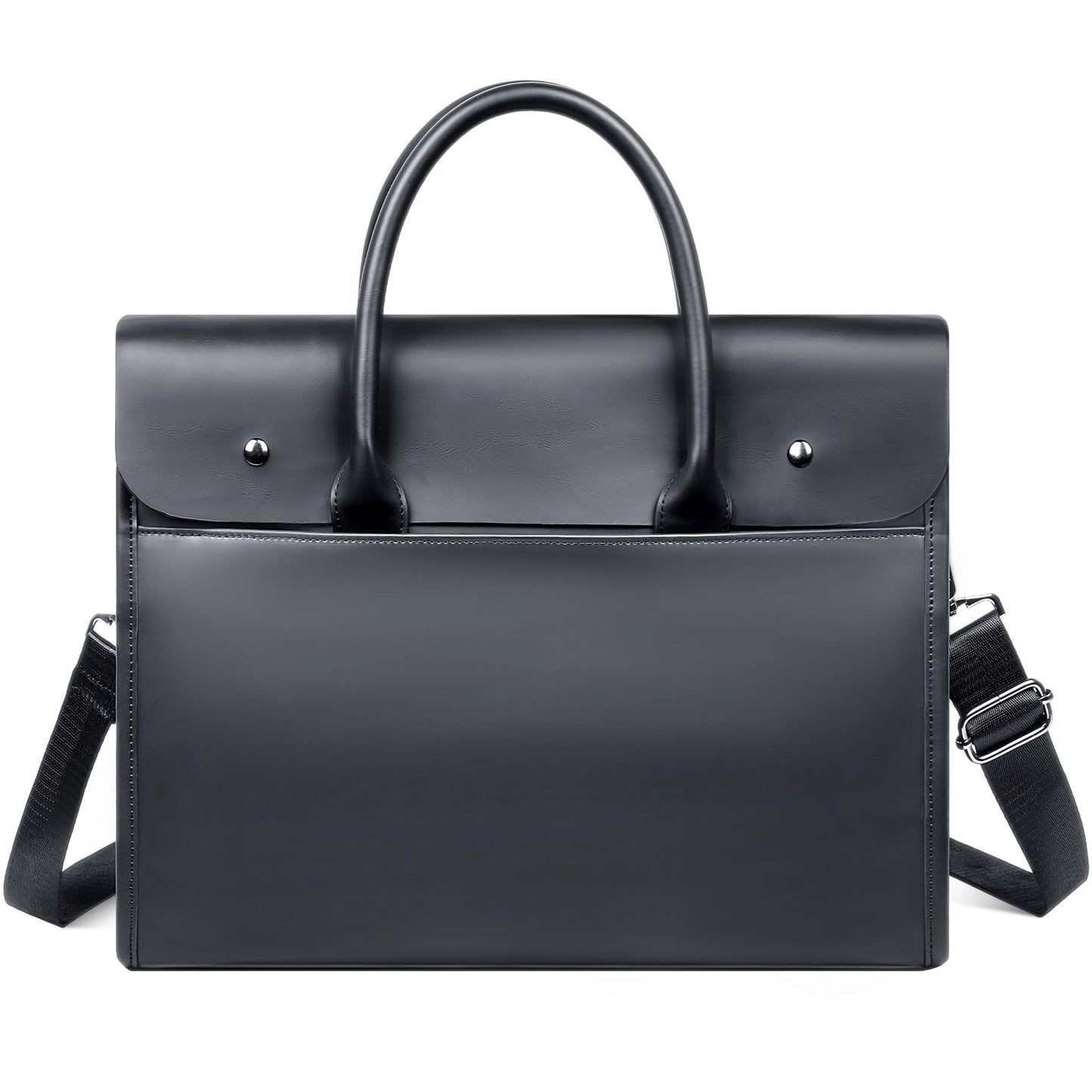MONAHITO Laptop Briefcases Bag for Men - Vegan Leather Messenger Satchel Office Bags for Men with Shoulder Strap
