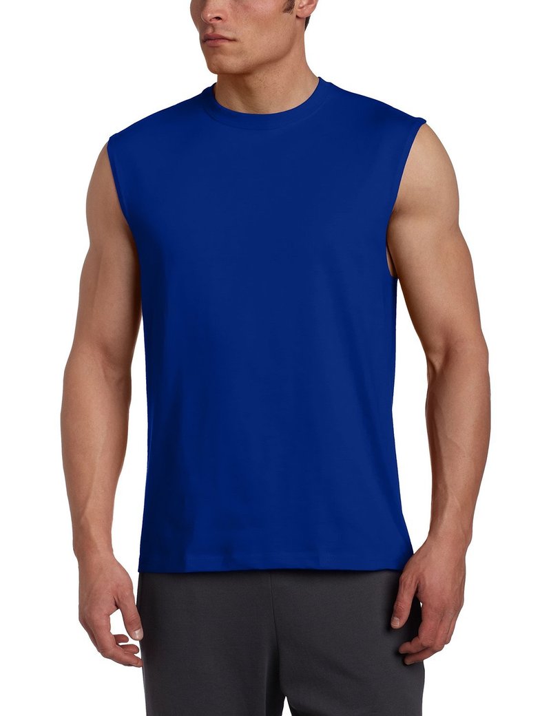 Russell Athletic Men's Cotton Basic Muscle,Basic Royal,XXX-Large
