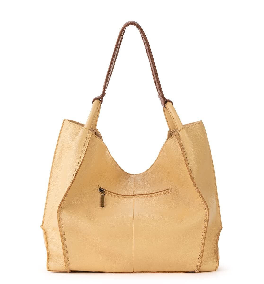 The Sak Los Feliz Large Tote Bag - Premium Leather Handbag With Stylish Design For Everyday - Roomy, Durable, Lined Purse With Shoulder Bag Strap, Zipper Pocket for Tavel, Beach Bag