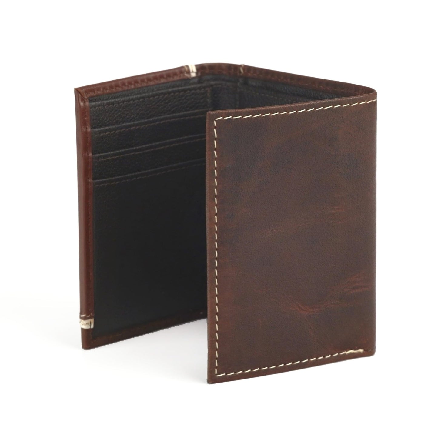 Ariat Leather Two Toned Overlay - Men's Trifold Wallet