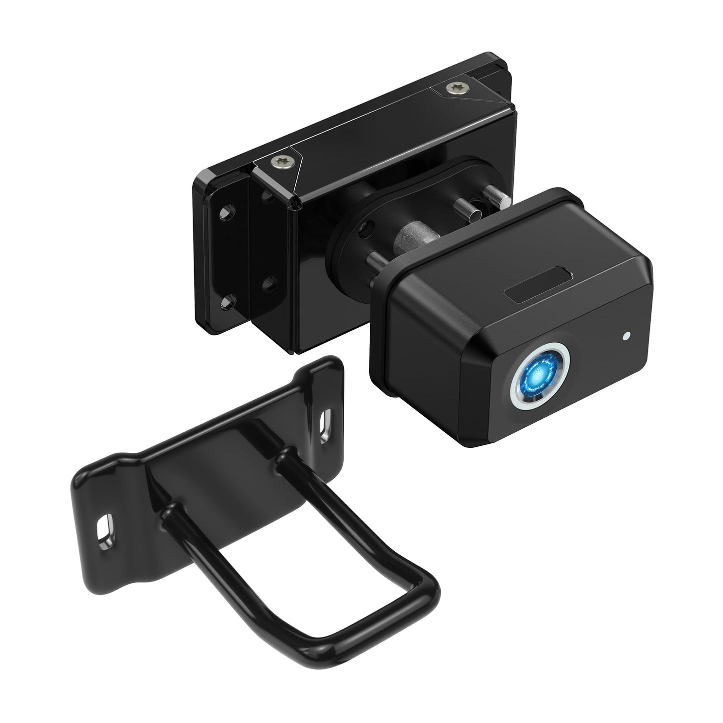 KENRONE Biometric Gun Trigger Lock, Men's Exclusive Zinc Alloy Gun Safe for Rifles with Gun Wall Mount & Shotgun Wall Mount, Flexible Install for Home/Hunting/Club, High Precision Safety Protection
