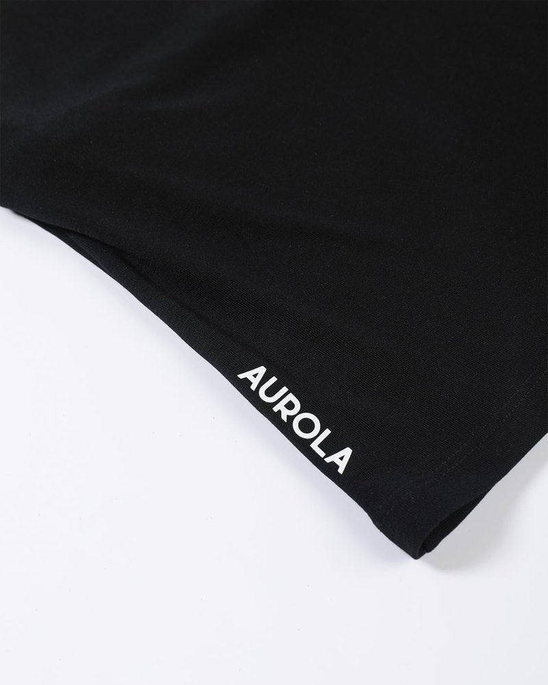 AUROLA Everyday Fitted T-Shirt for Women,Crew Neck Basic Short Sleeves T ShirtCrop Tops Modal Slim Fit Tee (Black,M)