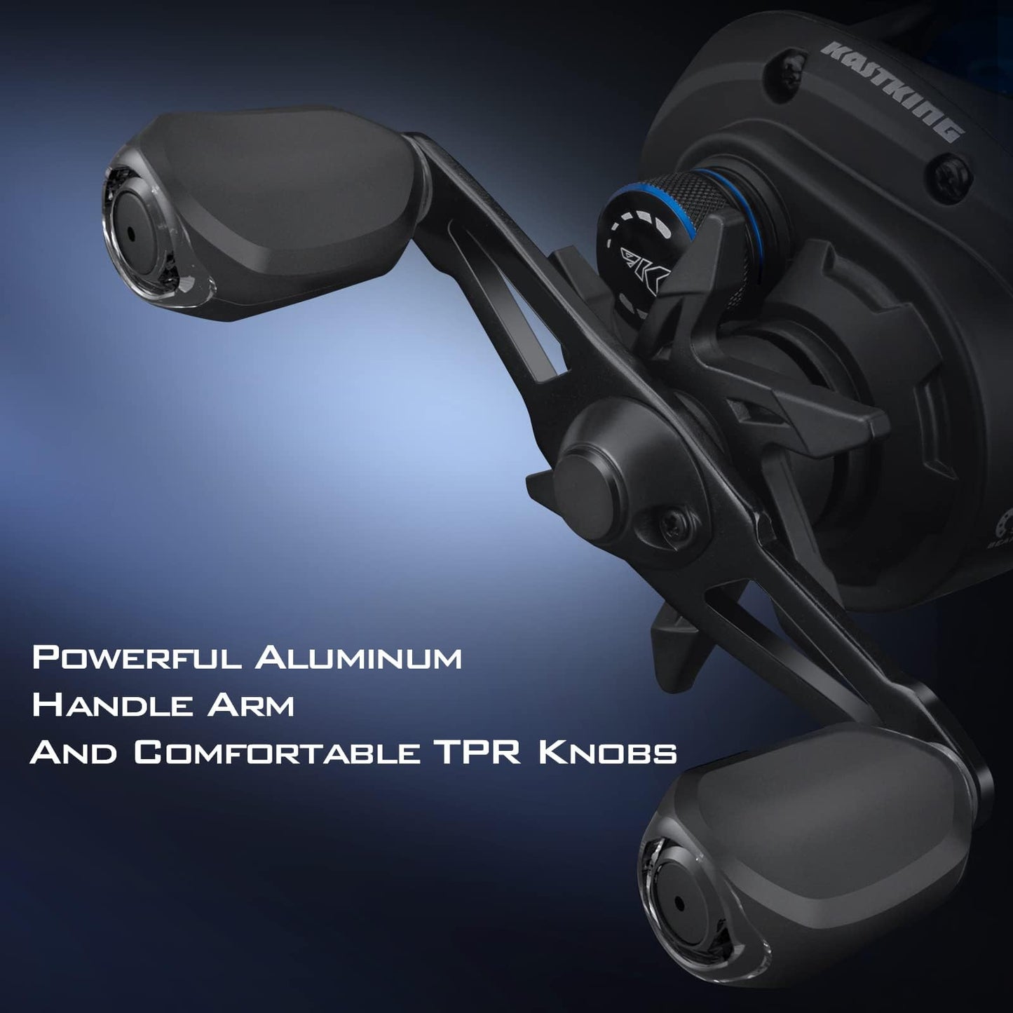 KastKing Centron Lite Baitcasting Fishing Reels, 7.1:1 Gear Ratio, Right Handed Reel, Black