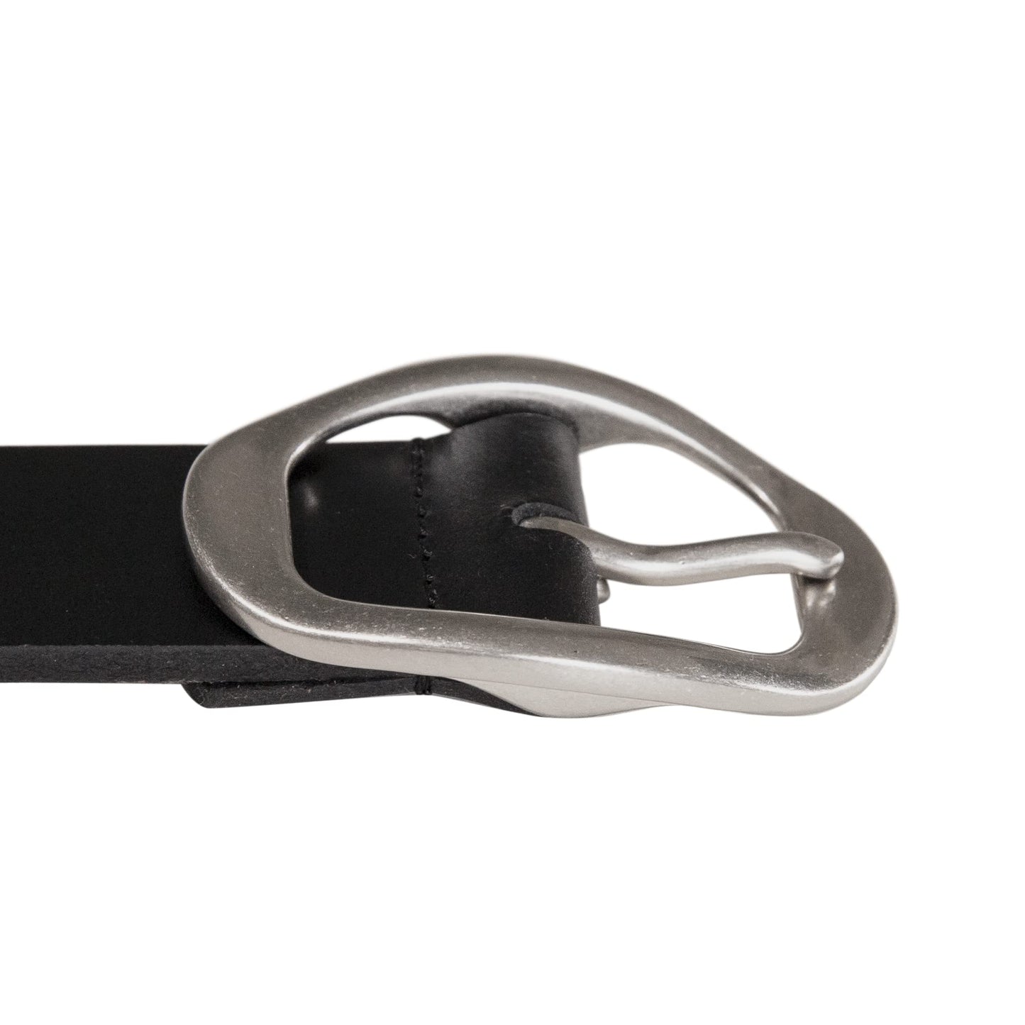 Lucky Brand Womens Sculpted Center Bar Buckle Skinny Belt | Leather | Trend | Stylish | Classic | Modern | Jeans - Black, X-Large