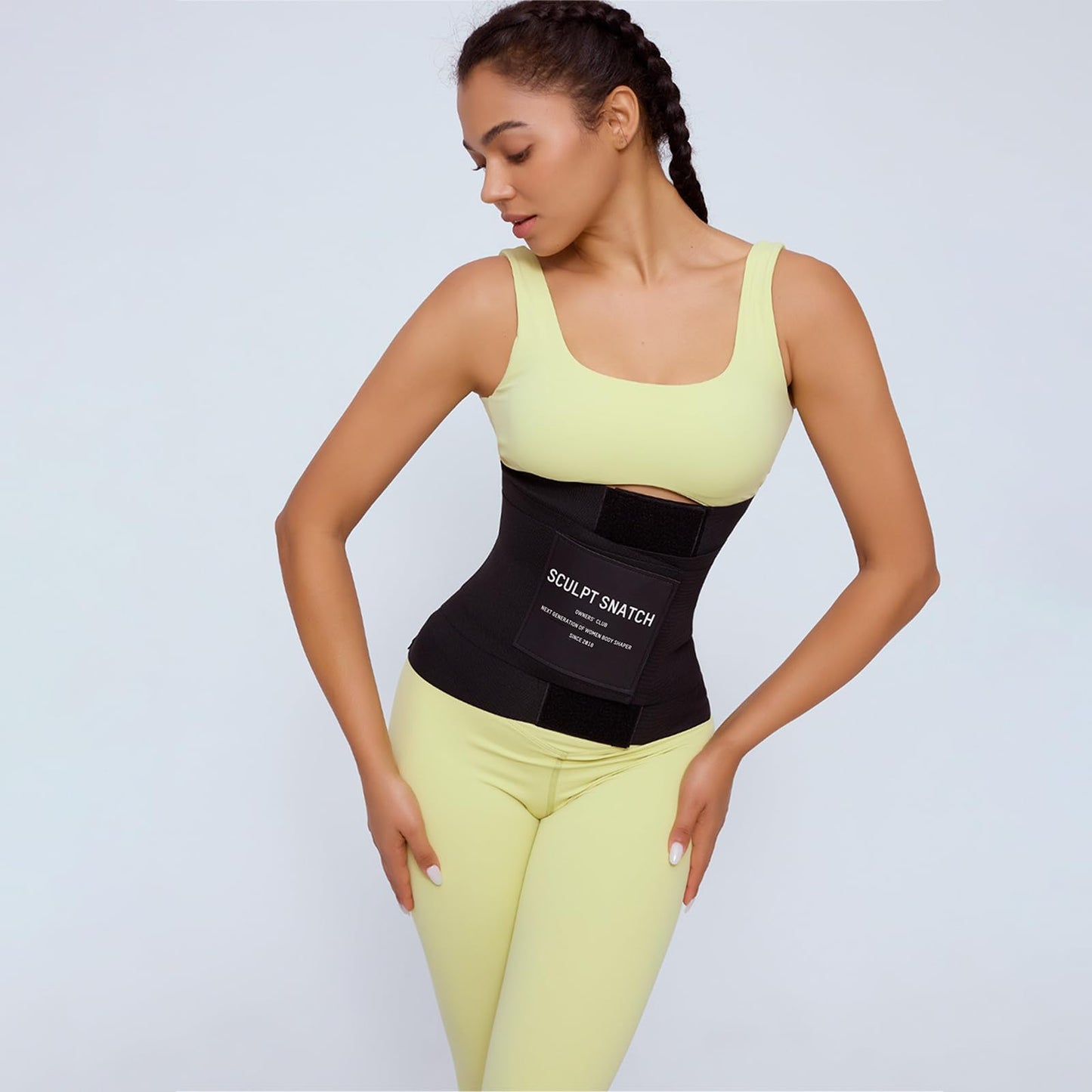 Sculpt Snatch Hourglass Waist Trainer for Women–Adjustable Sweat Band for Stomach, Tummy Control&Workout Waist Trimmer(PINK,4XL)