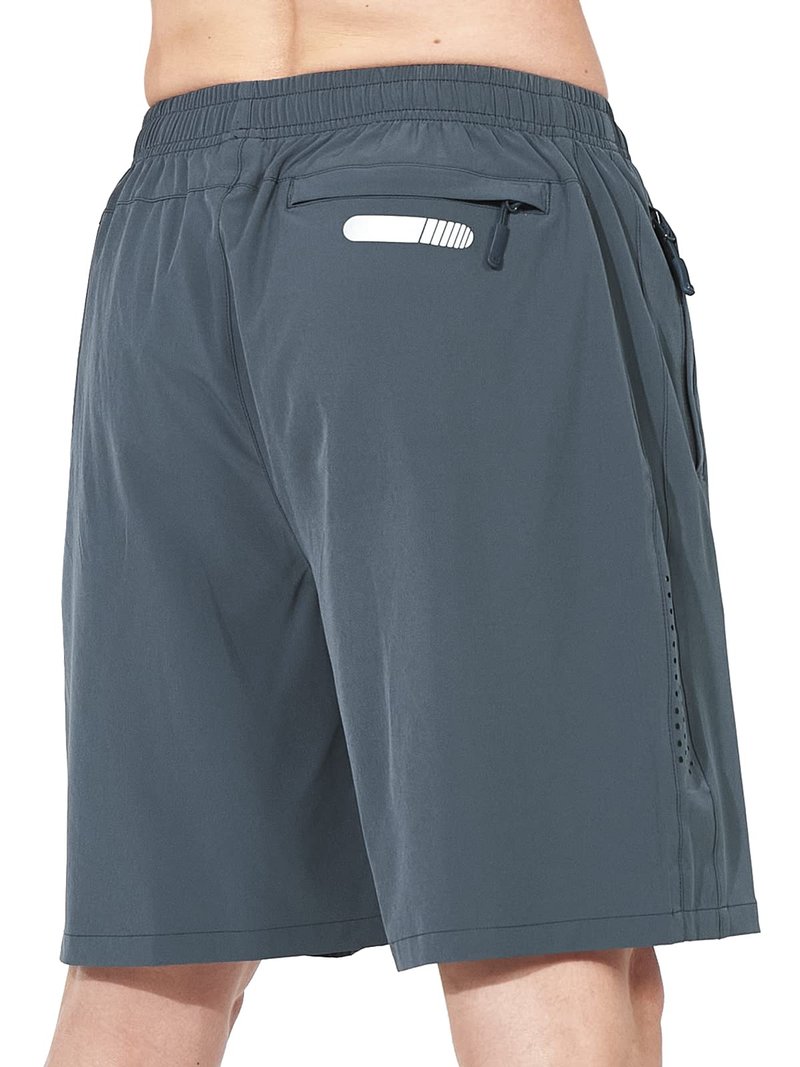 NORTHYARD Men's Athletic Running Shorts Gym Workout 7"/9"/5" Quick Dry Lightweight Sports Basketball Tennis 3 Zipper Pockets COOLGREY 3XL