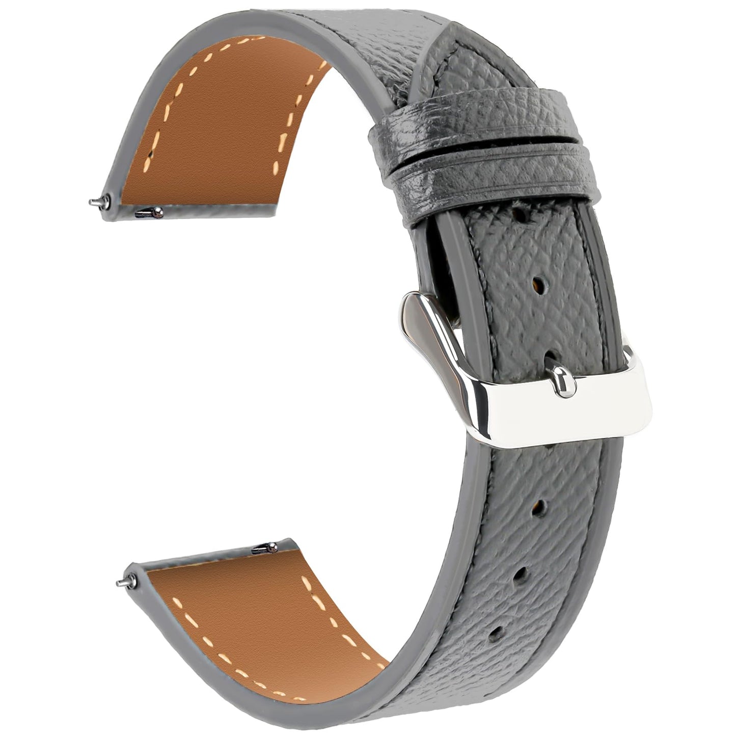 Niziruoup Leather Watch Band Quick Release Handmade Elegant Epsom Full Grain Leather Calfskin Bracelet 12mm 14mm 16mm 18mm 20mm 22mm Replacement Band Strap for Women Men
