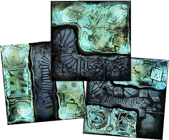 Massive Darkness: A Quest of Crystal &amp Lava Expansion - Embark on an Epic Dungeon-Crawling Adventure! Strategy Game for Kids and Adults Ages 14+ 1-6 Players 90 Minute Playtime Made by CMON