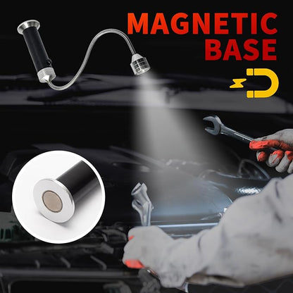 Grill Light, Grill Accessories - Christmas Stocking Stuffers for Men Dad Boyfriend, LED BBQ Light with Magnetic Base & 360° Flexible Gooseneck, Smoker Grilling Gifts for Men, Batteries Included-1 Pair