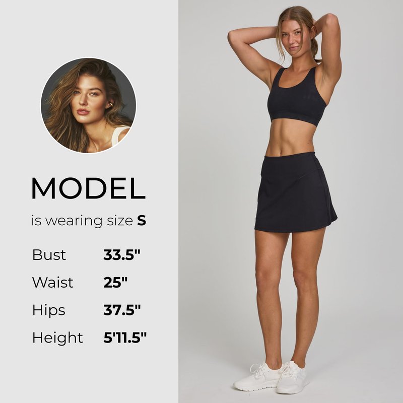 Spyder Women's Athletic Skort – Golf, Tennis & Pickleball Skirt with Built-in Shorts and Deep Side Pocket, Activewear Black