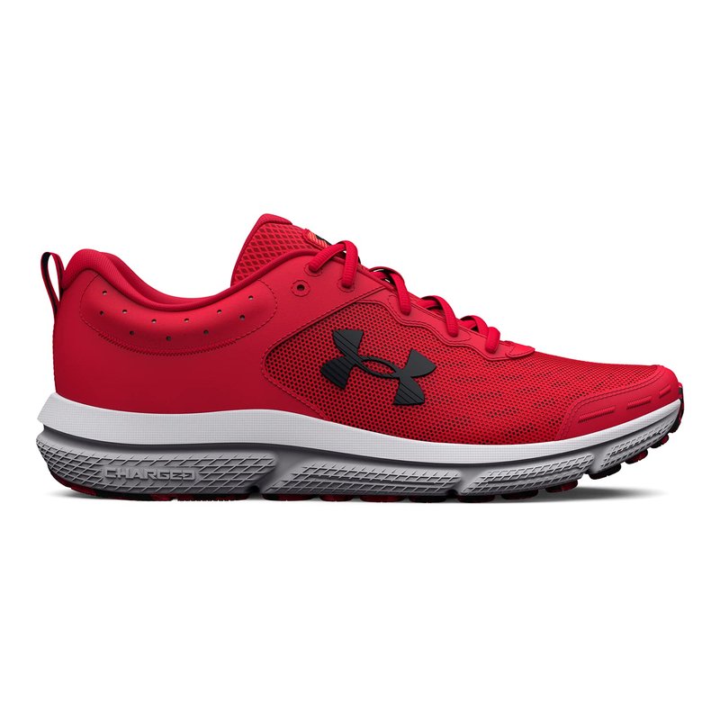 Under Armour Men's Charged Assert 10 Shoes, (600) Red/Red/Black, 10.5
