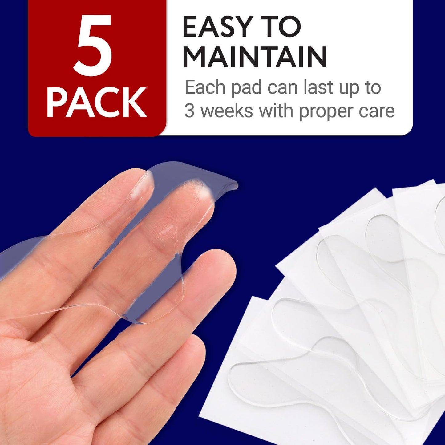 Impresa Nasal Gel Pads for CPAP Mask Compatible with AirSense 11 Machines & CPAP Supplies - 5 Count Trim-to-Fit Silicone Nose Pads - Reduces Irritation & Nasal Guard Comfort