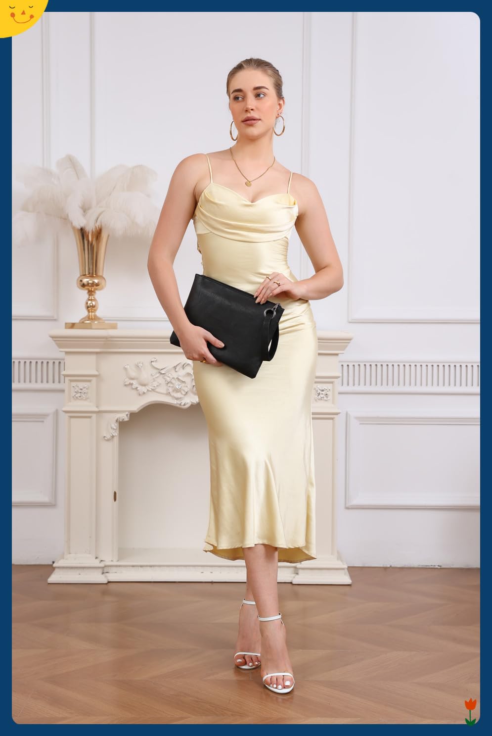 ruizedidi Clutch Purses for Women Evening Bag Women's Handbags Purse Trendy Designer Wedding Pu Leather Wristlet Black