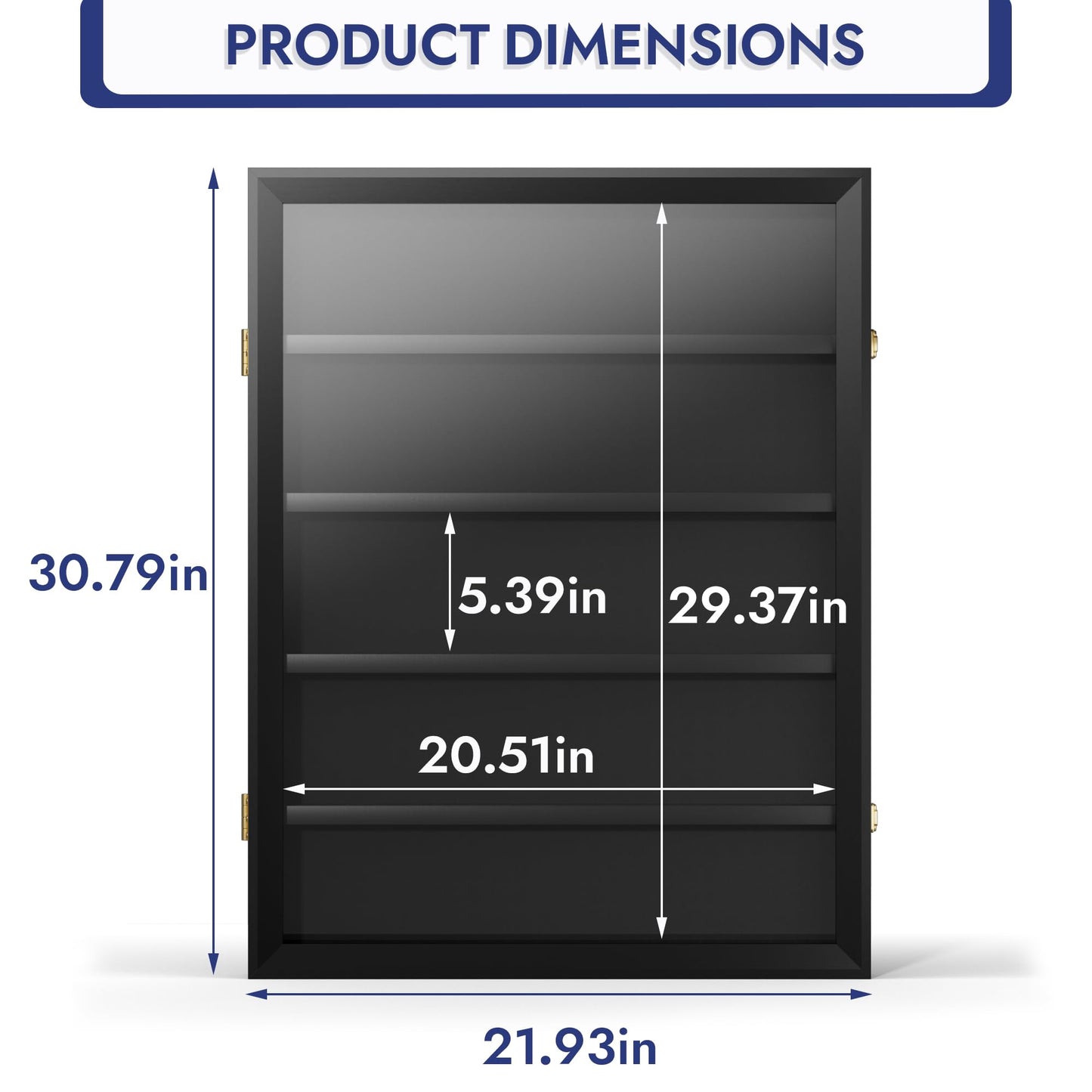 Flocey 35 Graded Sports Card Display Case - Baseball Card Display Frame Lockable for, Football, Basketball, Hockey & Trading Cards - UV Protection & Clear Acrylic, Black