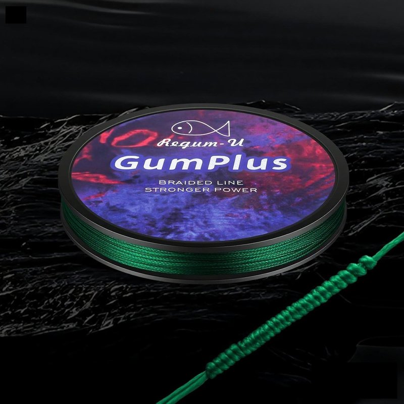 Regum-U GumMAX 150 Yards / 120 LB 8X Braided Fishing Line Abrasion Resistant Superline Zero Stretch & Smaller Diameter Confuse & Never Fade in Saltwater and Freshwater (Dark Green, 120LB-150yards)