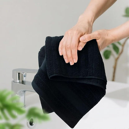 Jacquotha 4-Pack Bathroom Hand Towels Ribbed – Guest Room & Spa Premium Cotton
