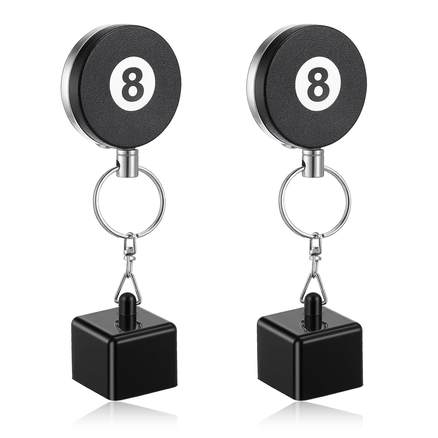 HaiFafafaing 2 Pcs Chalk Holder Pool Billiards - Retractable Cue Chalk Holder Pool with Belt Clip - Snooker Billiards Accessories