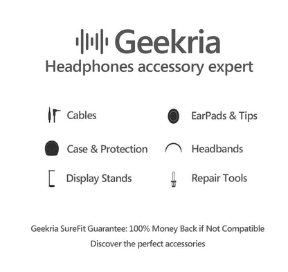 Geekria Shield Headphones Case Compatible with Sennheiser HD800S, HD800, HD820, HD700, HD660s2, HD650, PXC550 II, Replacement Hard Shell Travel Carrying Bag with Cable Storage (Dark Grey)