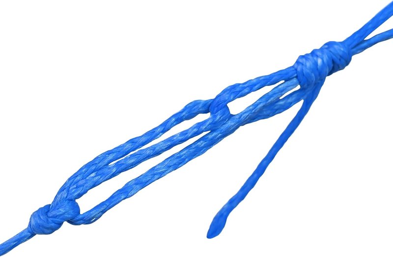 Hollow UHMWPE Braided Cord - Spliceable 1.3mm, 1.6mm, 2mm for Tent Guyline, Tarp, Hammock & Camping Gear