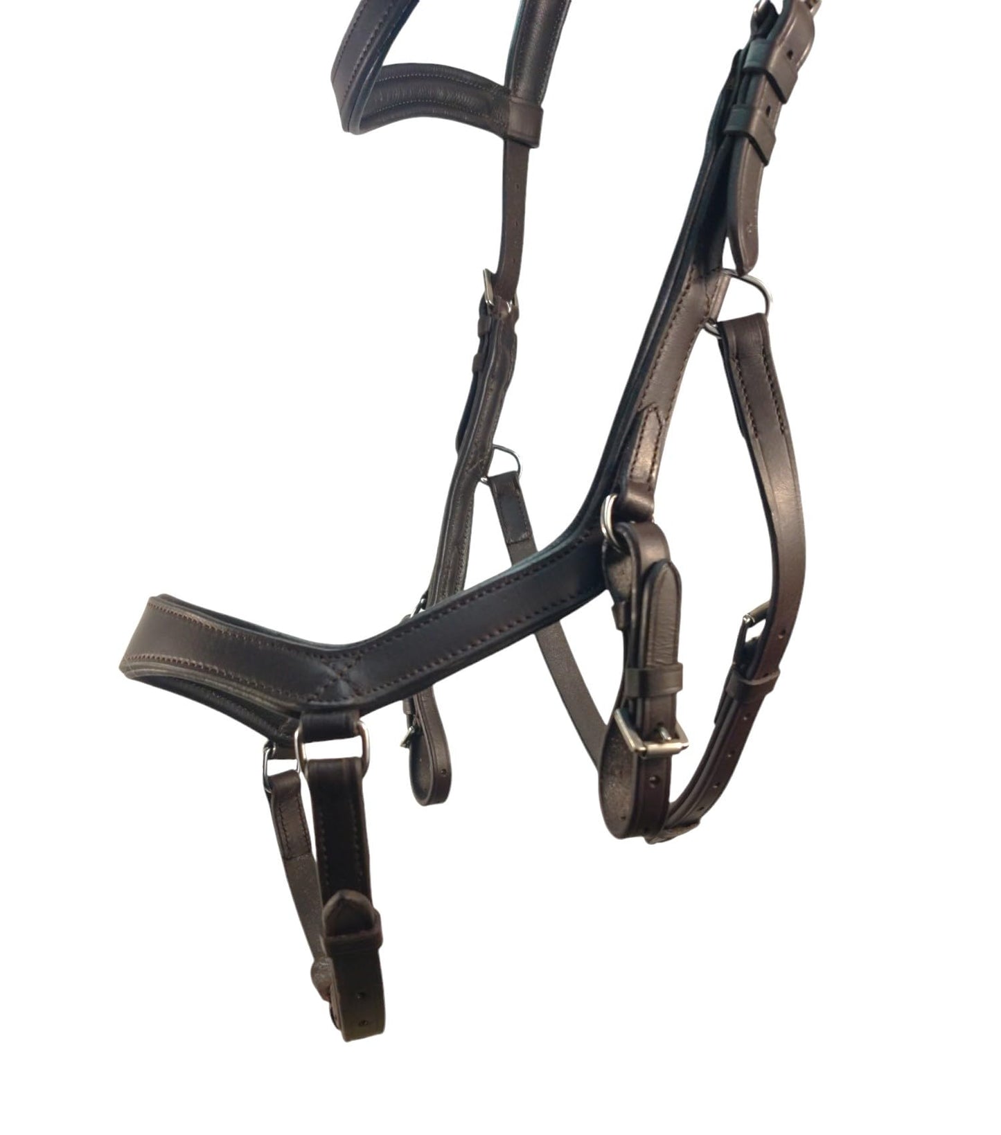 Bello-Equine Pressure Relief Comfort Ergonomic Horse Bridle Havana Brown | Ergonomic | Comfortable | Durable (Bridle + Leather Reins, Full/Horse)