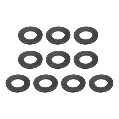 uxcell Carbon Steel Flat Washer Fits M10 Bolts, 10pcs M10 x 20 x 2mm Black Oxidized Grade 8.8 Alloy Steel Fasteners for Mechanical Industry