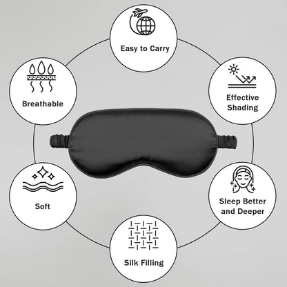 Sleep Mask 2 Pack, Soft Blackout Eye Mask for Women Men, Eye Sleep Shade Cover for Back and Side Sleeper, Sleeping Mask Night Blindfold for Night Sleep, Travel, Nap (Pink, Black)