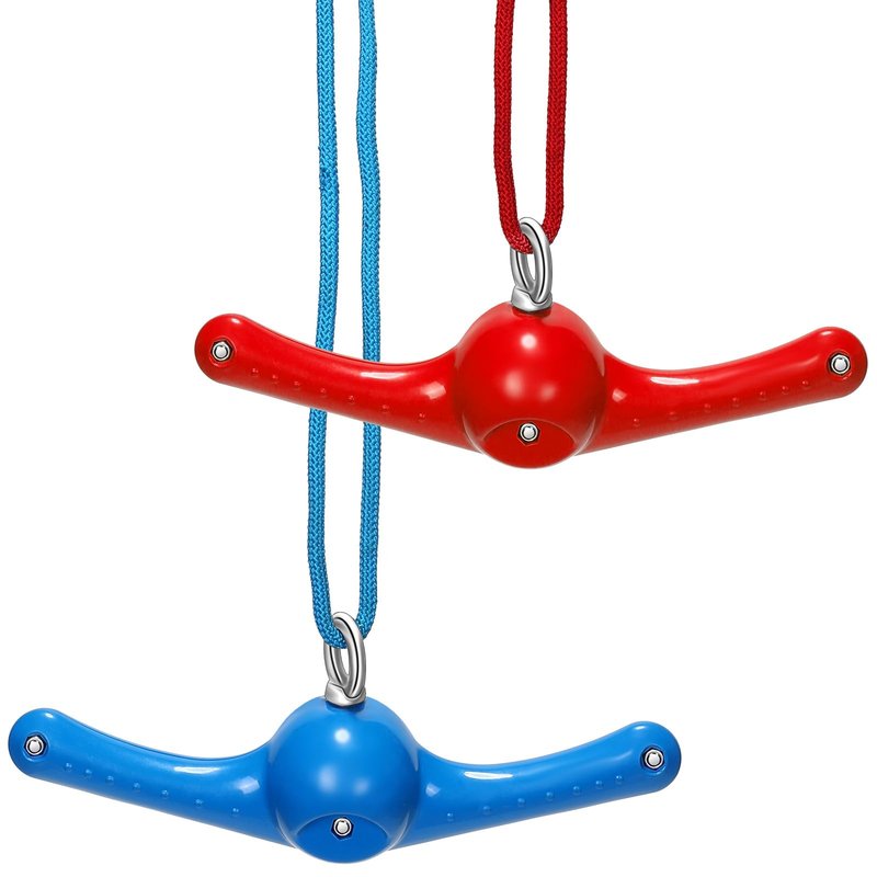 Hiboom 2 Pcs Twister Swing 360° Handle Ninja Accessories Set Adjustable Slackline Attachments Playground Toys Doorway Swing for Playground Backyard Training