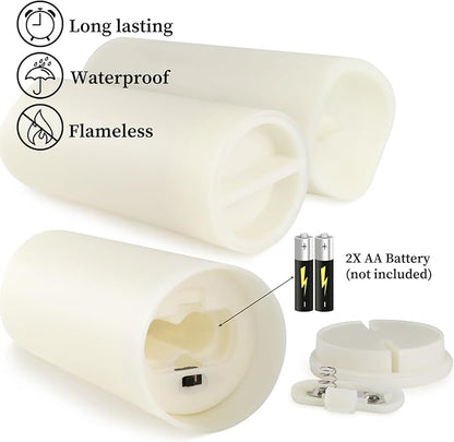 60-Pack LED Flameless Candles with Remote Control - Perfect for Parties, and Special Occasions (Three Sizes)