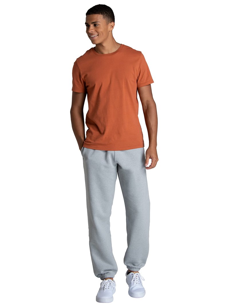 Fruit of the Loom Men's Crafted Comfort Fleece Sweatshirts, Hoodies, & Sweatpants, Super Soft Cotton Blend, Sweatpants - Grey Heather, Large