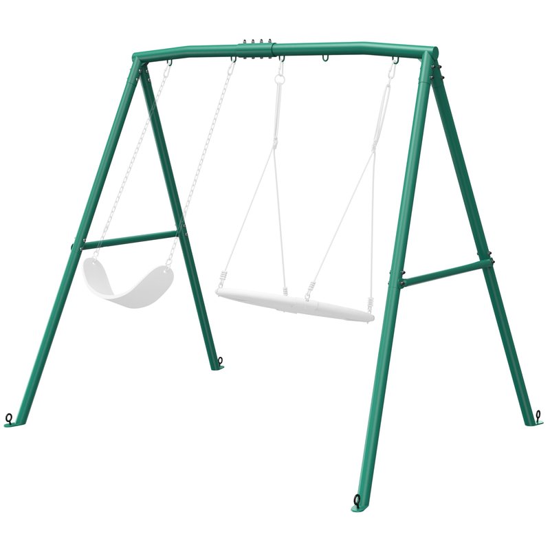 Trekassy 440lbs Swing Stand Frame, Heavy Duty Metal Swing Set Frame with Ground Stakes for Kids, Adults, Outdoor, Fits for Most Swings