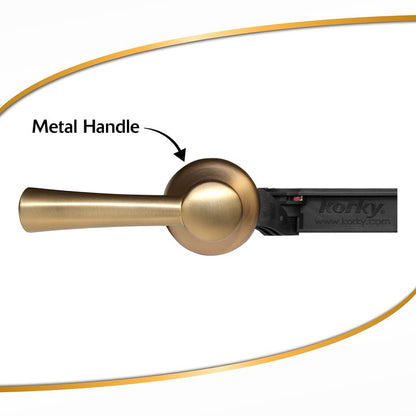Korky 6094BP StrongARM Tank Lever, Universal to Fit Front Angled Side Left and Right Mount Toilets, Brushed Gold, Simple Style