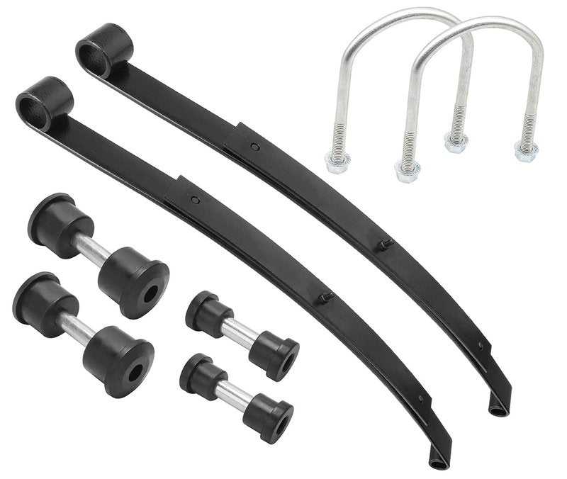 Dr.Acces EZGO RXV Heavy Duty Rear Spring Kit | 2008-Up Golf Cart Upgrade | Dual 2 Leaf Springs with Bushings & U-Bolts, Replaces OEM # 603498, 604494