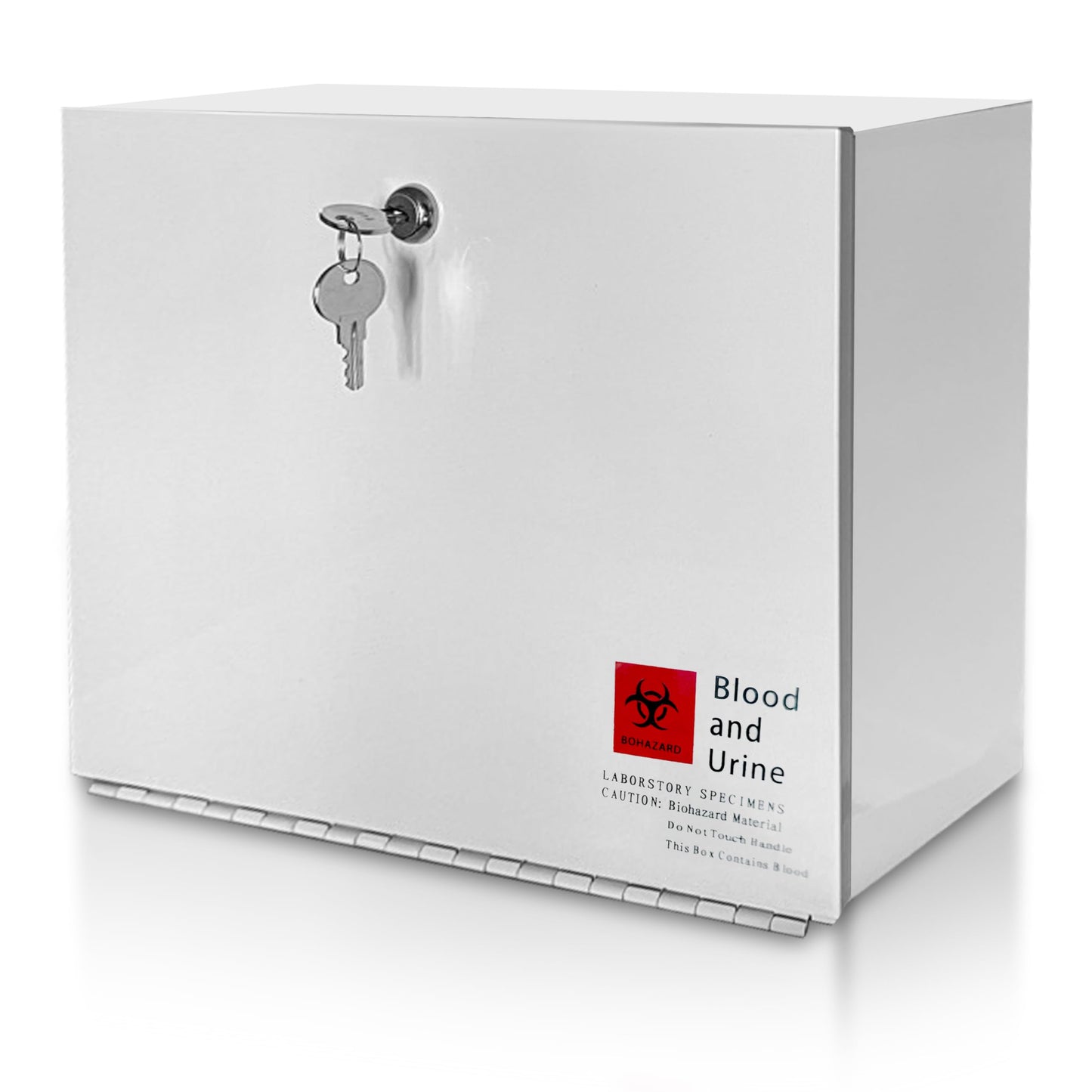Specimen Lock Box Heavy-Duty Metal – Secure Over & Under the Door Drop Box for Medical Labs, Clinics, and Offices, Durable, Tamper-Resistant Collection Box for Specimen Handling and Storage