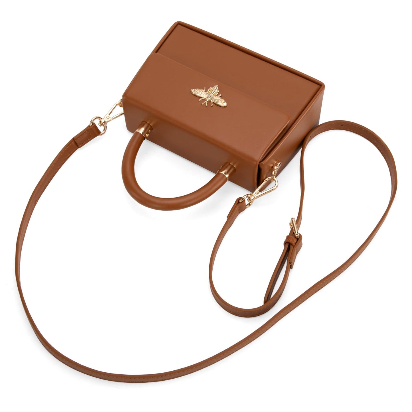 Milan Chiva Mini Purse Small Top-Handle Handbags for Women Bee Purse MC-399BR