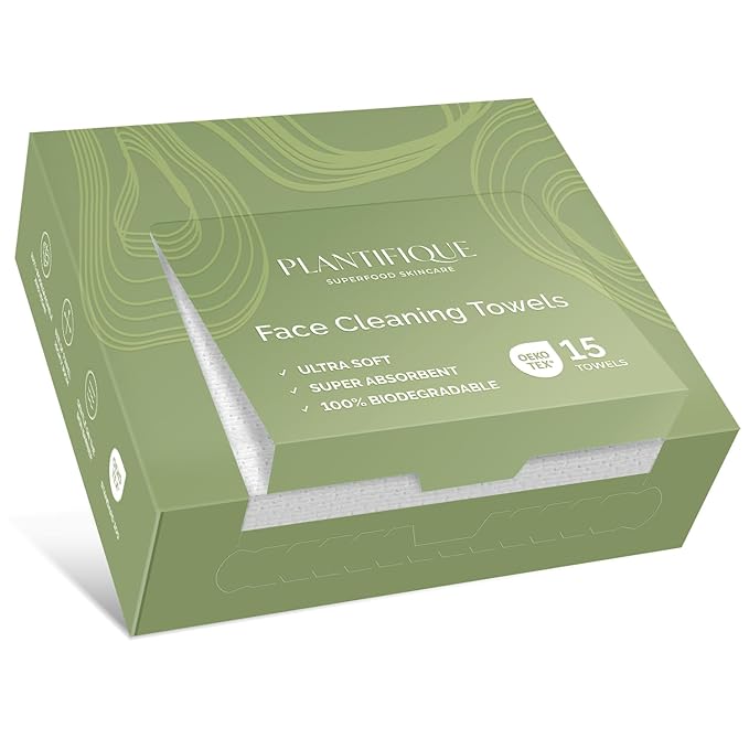 PLANTIFIQUE Disposable Face Towels XL 10"x12"