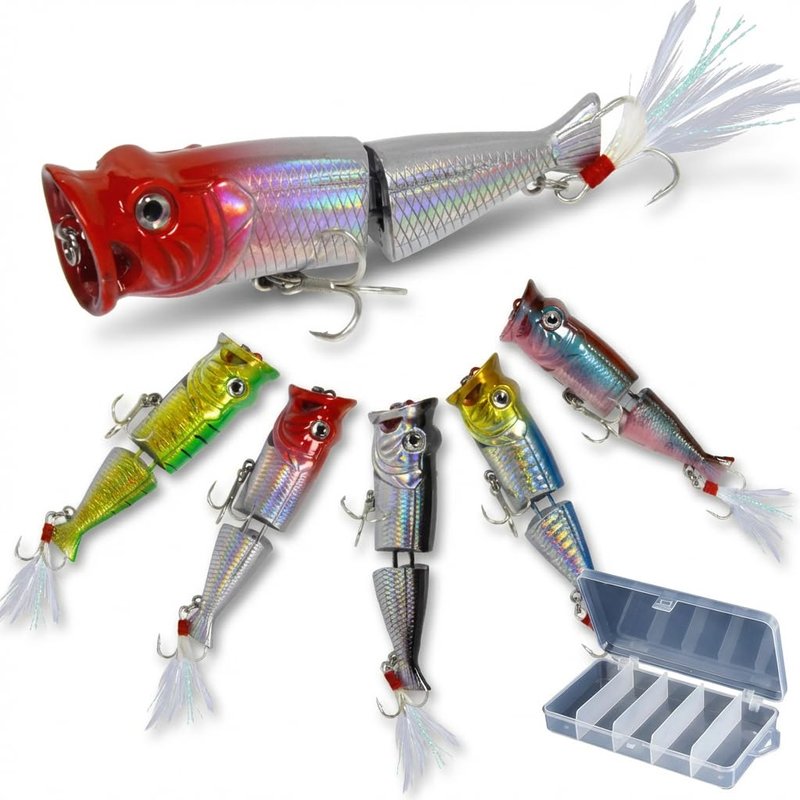 Fishing Lures Two Jointed Fish Fishing Kits Slow Sinking Lifelike Swimbait Freshwater and Saltwater Crankbaits for Bass Trout Bass Lures