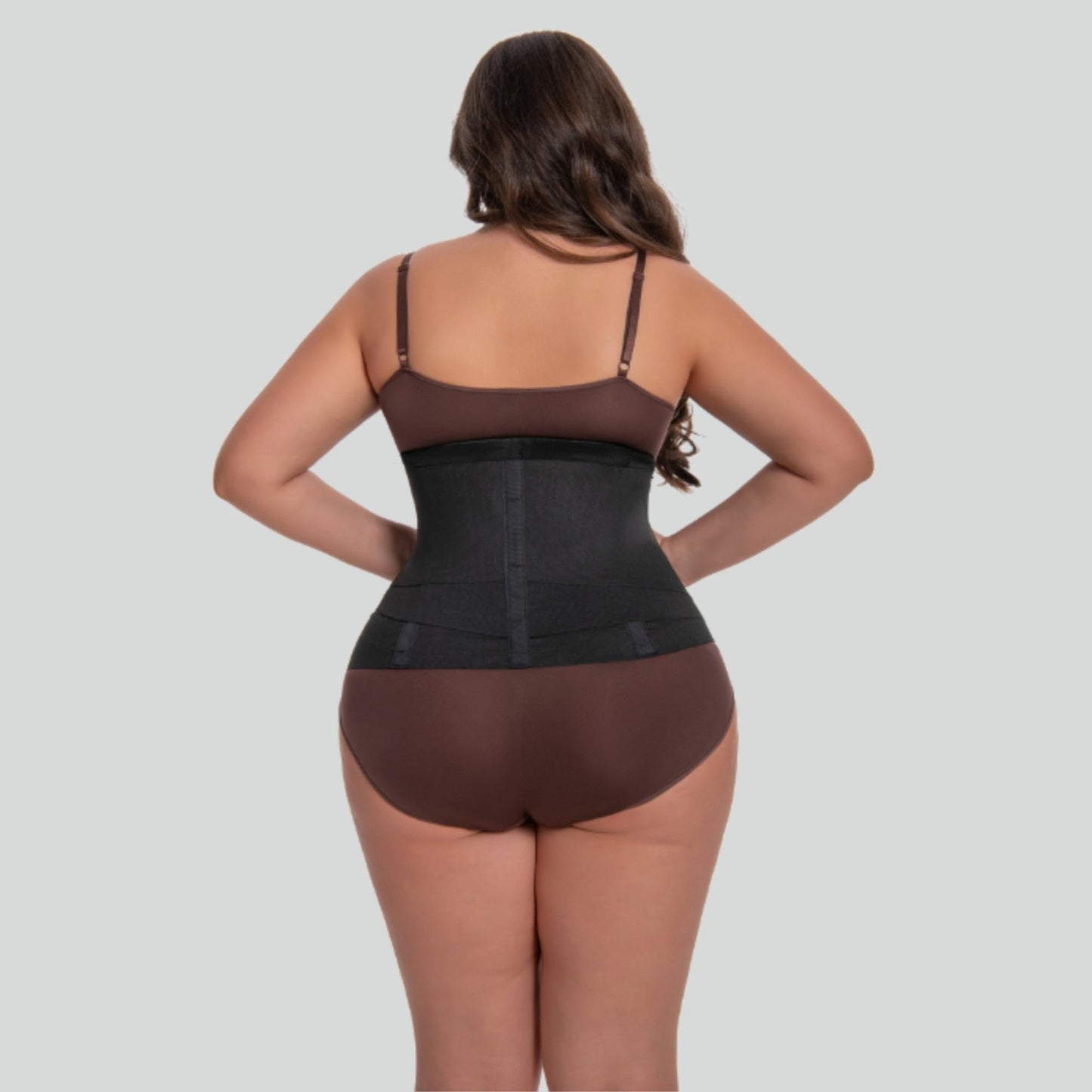 Sculpt Snatch 12" Long Torso Waist Trainer - Sweat Girdle with Tummy Control & Postpartum Support, Abdominal Binder Shapewear(BLACK, L)