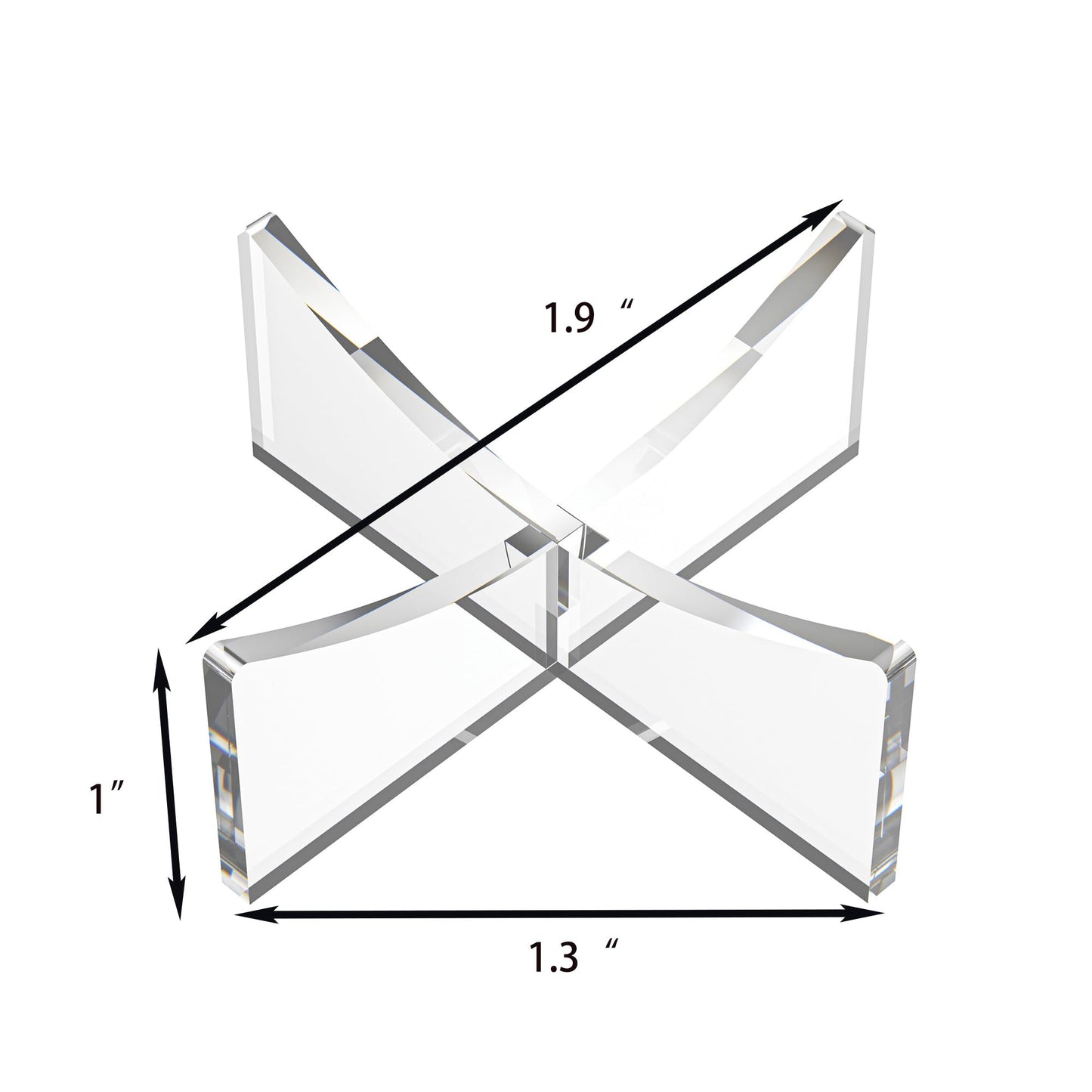 UoYeet Ultra-Clear Acrylic Sports Ball Display Stand (3-Pack), Thick Shatterproof Holder for Softball, Baseball, Golf Ball & Memorabilia – Small Size 1.97 x 1.1 inch